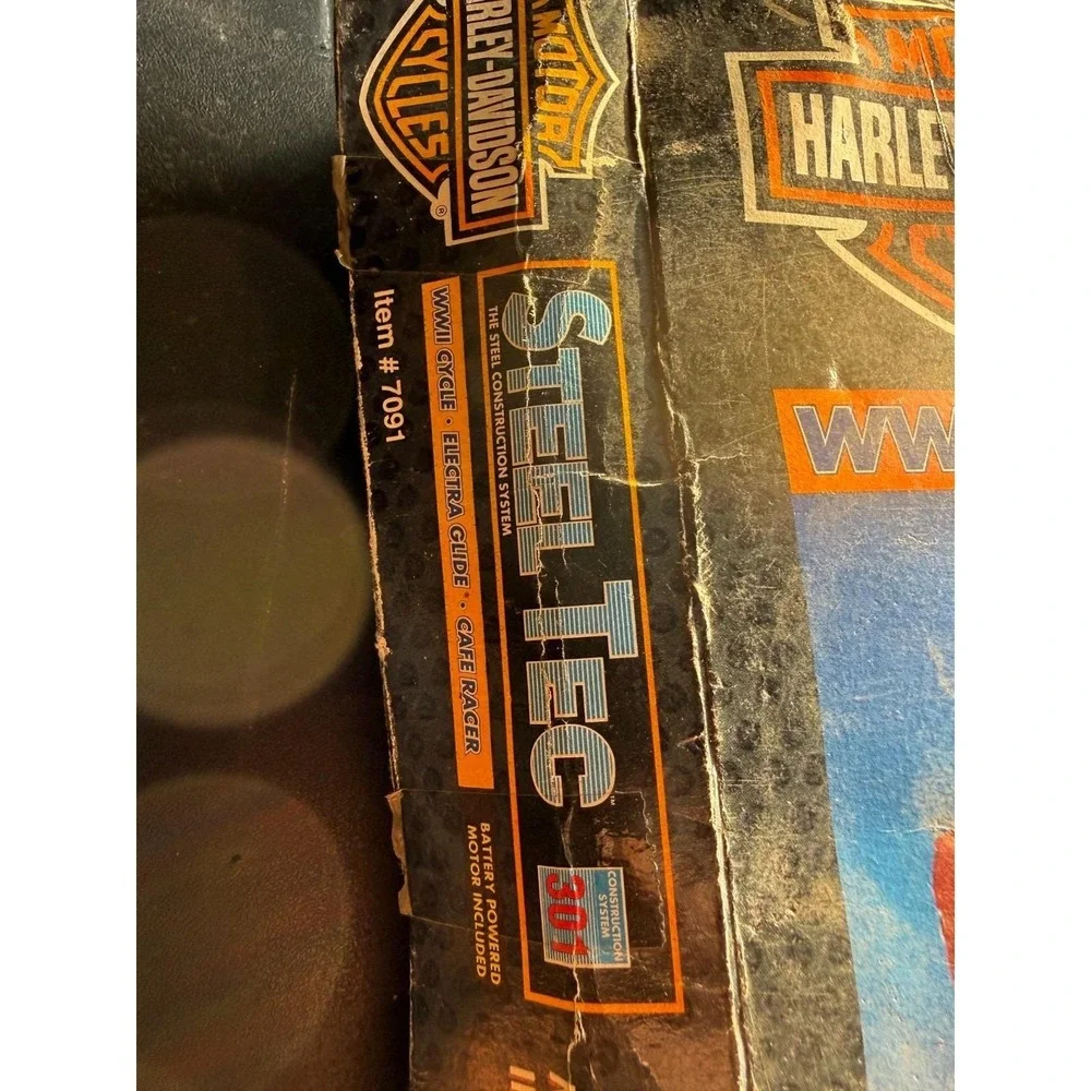 1993 Remco Harley Davidson Steel Tec 301 Motorcycle Construction Set Complete